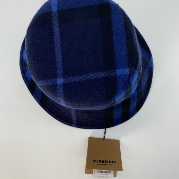 Burberry Check Wool Cashmere Bucket Hat - Picture 5 of 13